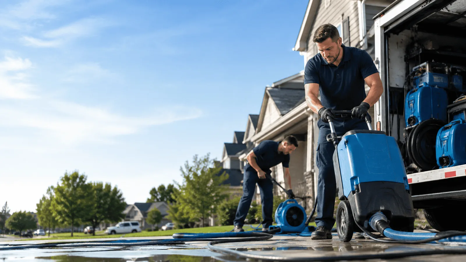 Dehumidification being performed in Shanksville, PA
